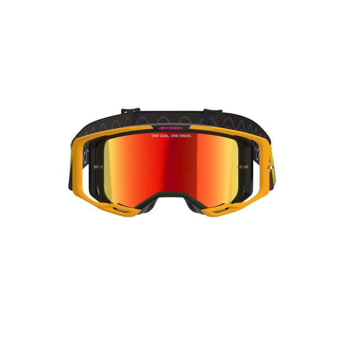 Alpinestars Vision 8 Corp Goggles - Yellow Red Mirror