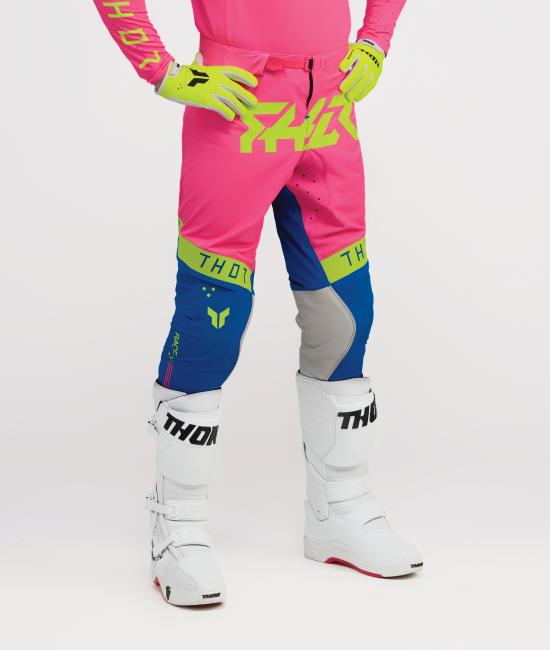 Thor Sport Mode Flite Pants - Neon Pink / Blue