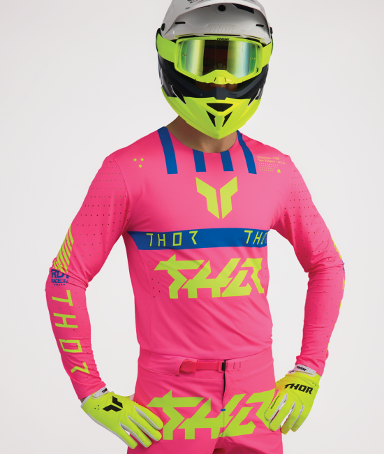 Thor Sport Mode Flite Jersey - Neon Pink / Blue