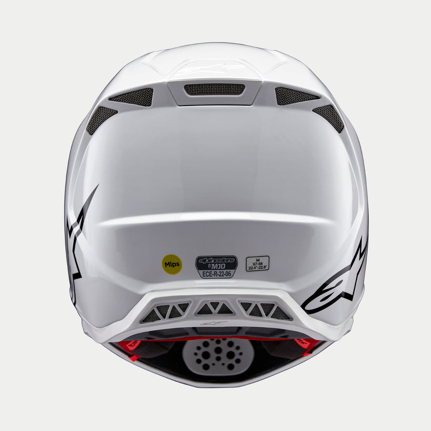 Casco Alpinestars Supertech M10 Solid - Bianco lucido