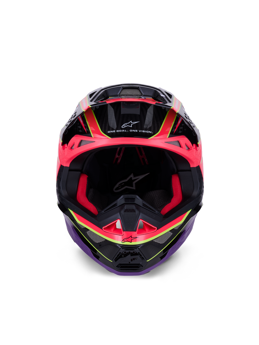 Alpinestars S-M10 ERA Helmet - Pink Purple Fluorescent Yellow