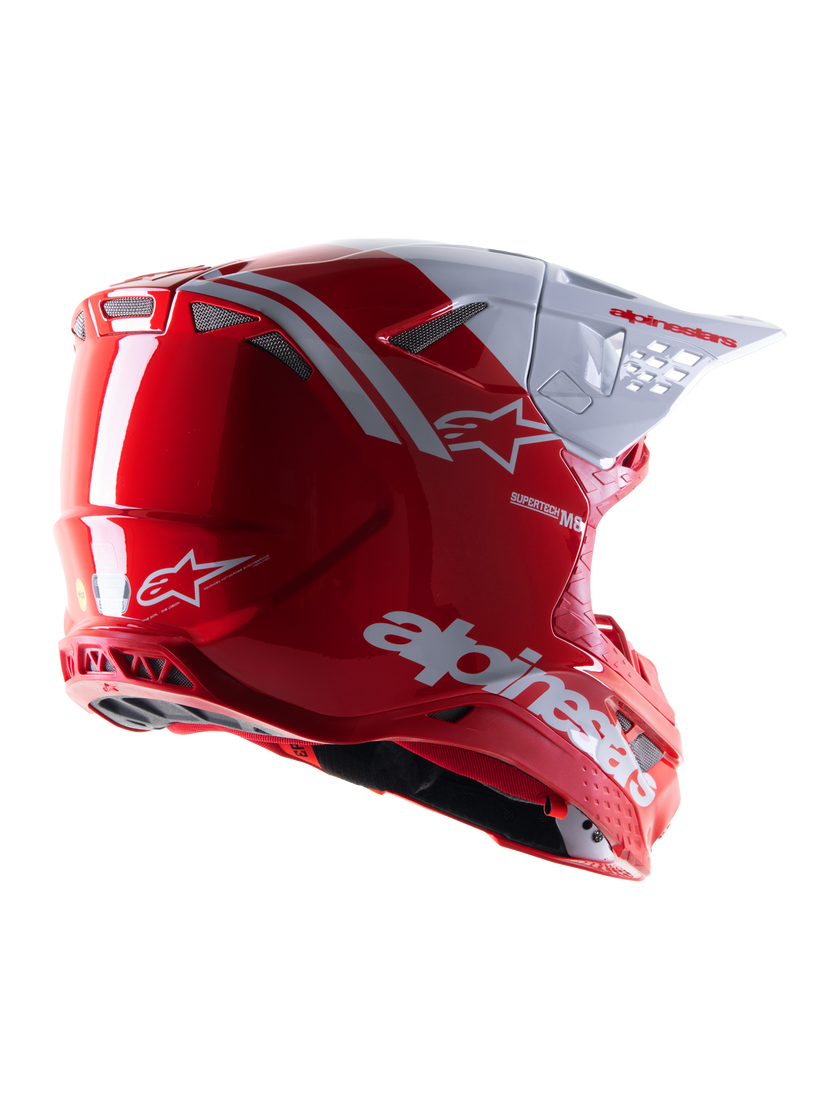 Casco Alpinestars S-M8 Radium 2 - Rosso Bianco