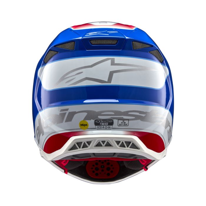 Alpinestars S-M10 Aeon Helmet - Red Blue