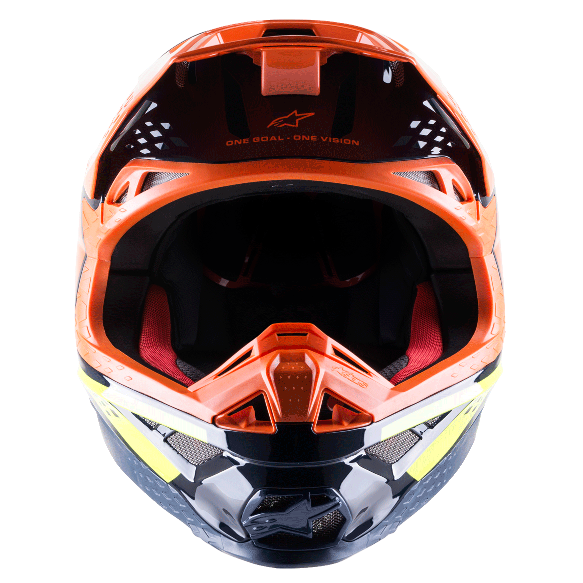 Casco Alpinestars S-M8 Factory - Blu Arancione