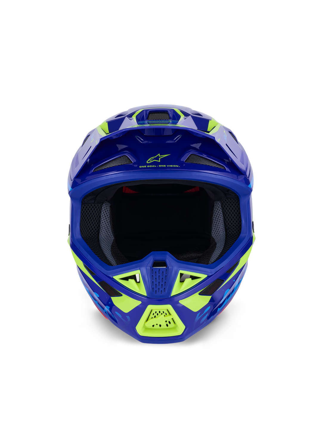 Alpinestars S-M7 DEED Helmet - Blue/Fluorescent Yellow