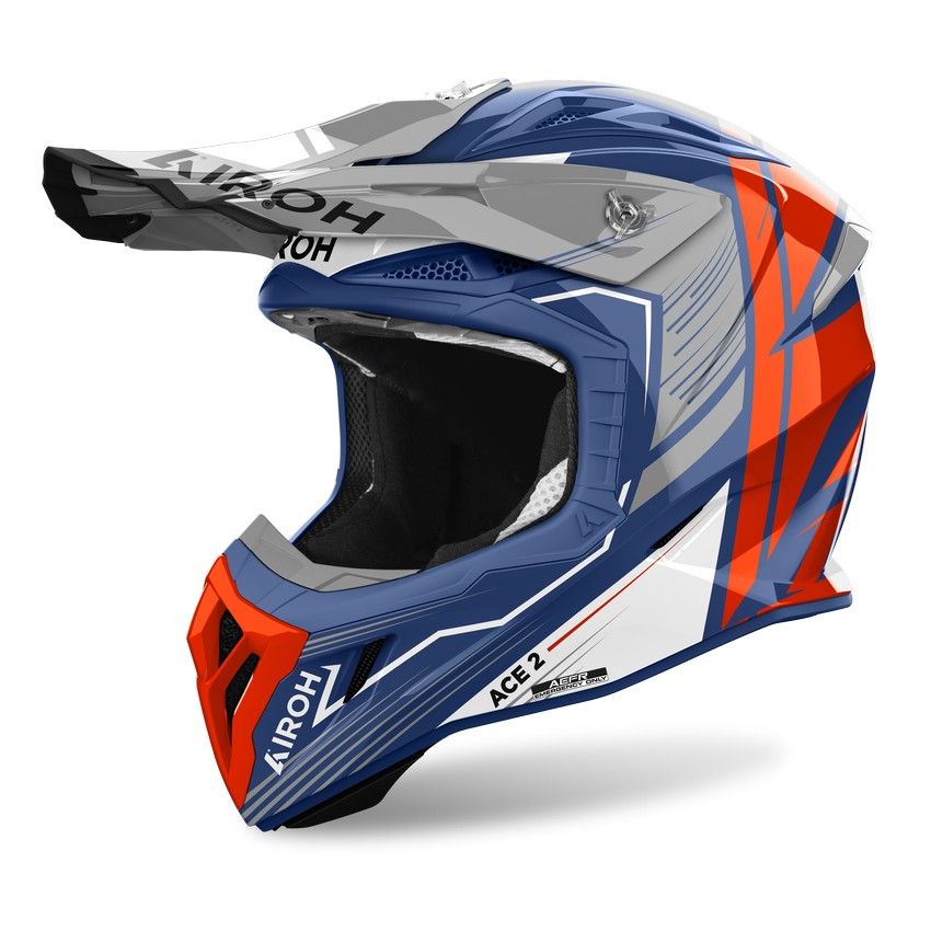 Airoh AVIATOR ACE 2 ENGINE Helmet - Blue Orange