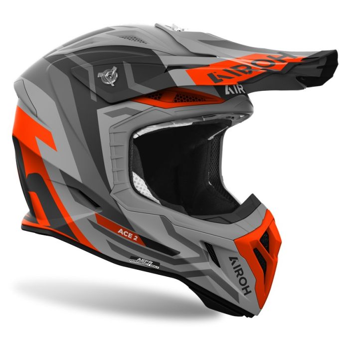 Airoh AVIATOR ACE 2 GROUND helmet - Orange Matt