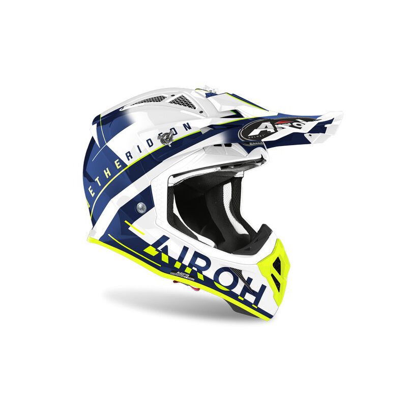Airoh AVIATOR ACE AMAZE Helmet - Blue Yellow