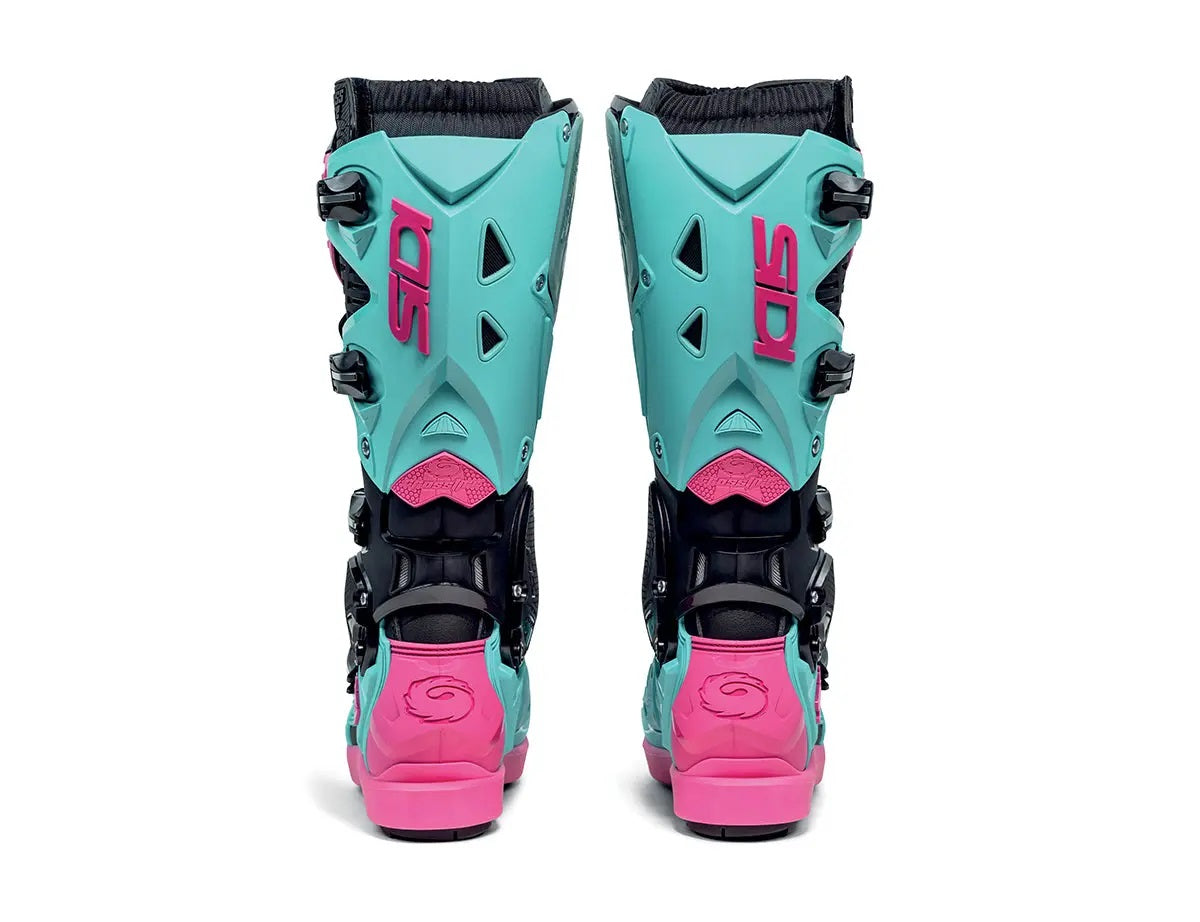 Sidi Crossfire 3 SRS Boots - Black Mint Pink