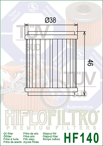 Filtro Olio HIFLO HF140