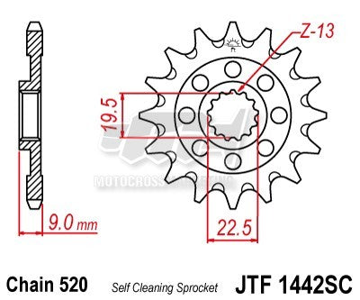 Pignone in Acciaio - Suzuki RMZ 250 2013-2025