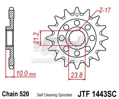 Pignone in Acciaio - Suzuki RMZ 450 2005-2024