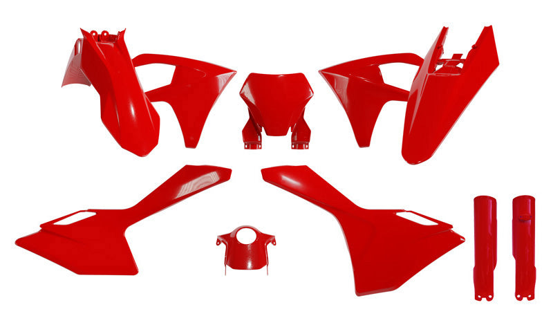 Gas Gas MC MCF 2024 Plastic Kit - Red - with fork guards