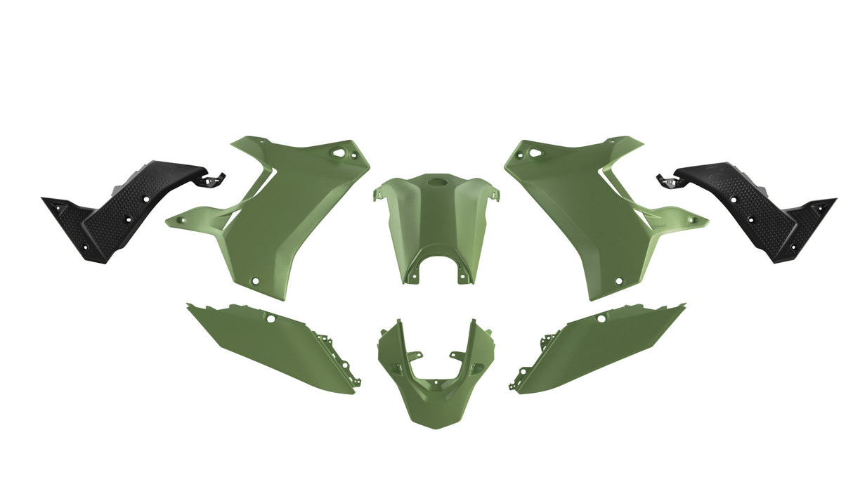 T7 Revolution Plastic Kit Yamaha Tenere 700 - Green Black