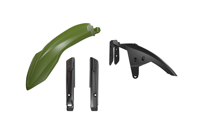 T7 Revolution Front Fender and Fork Protector Kit - Green