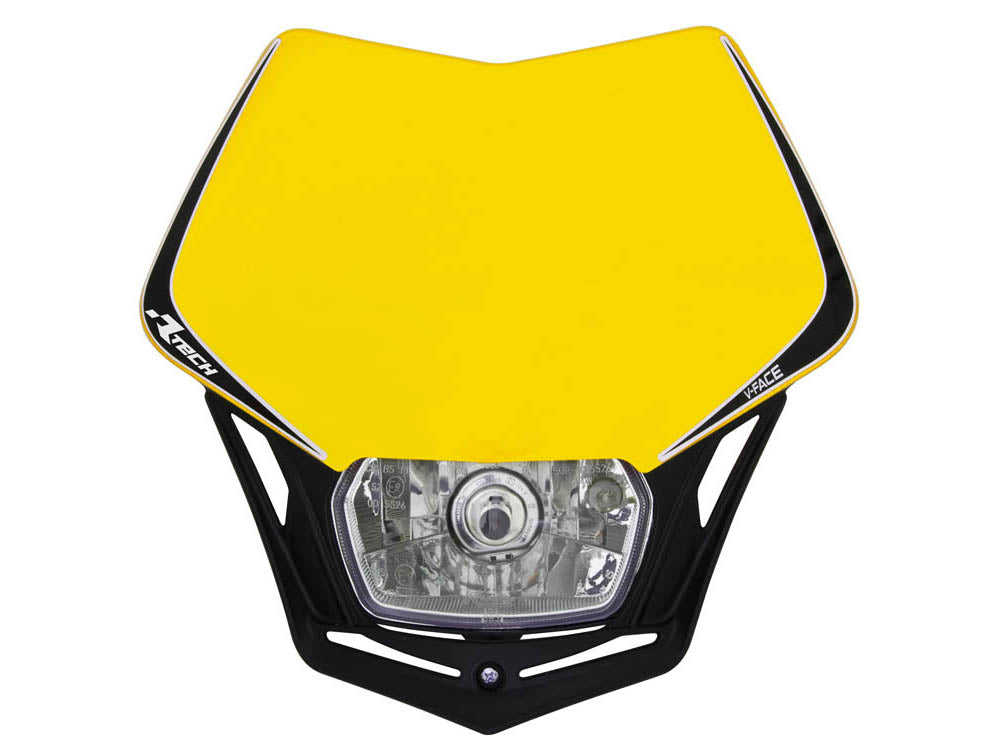 Racetech V-Face Mask - Yellow