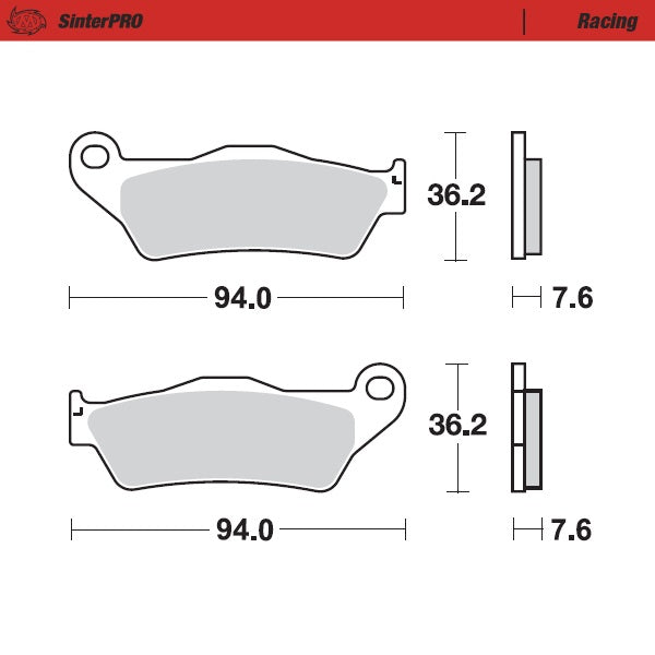 FRONT brake pads - Gas Gas - Husqvarna - KTM - Sherco - TM