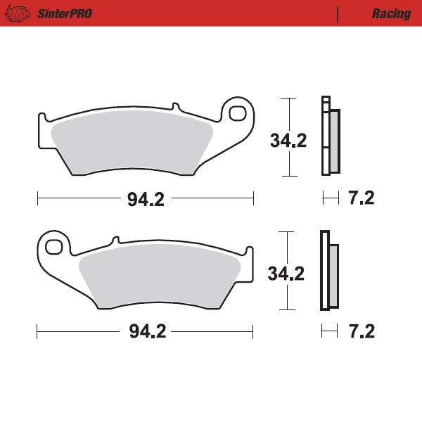FRONT brake pads - Beta - Honda - Kawasaki - Suzuki - Yamaha