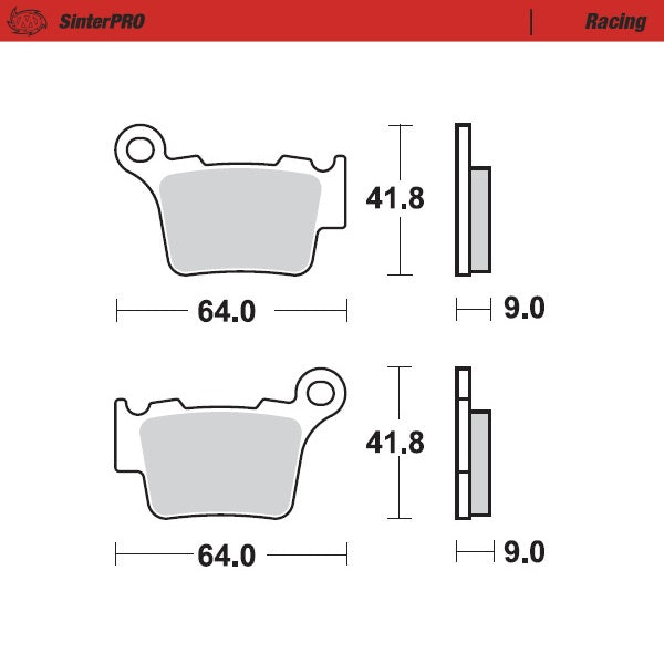 REAR brake pads - Gas Gas - Husqvarna - KTM - Sherco