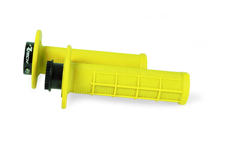 Manopole Rtech R20 WAFFLE Lock-on Universali - Giallo Neon