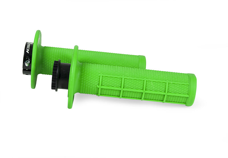 Manopole Rtech R20 WAFFLE Lock-on Universali - Verde Neon