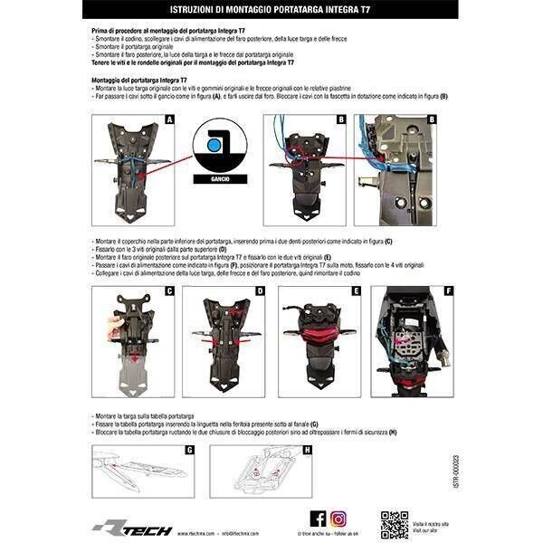 INTEGRA T7 REVOLUTION license plate holder Yamaha Tenere 700