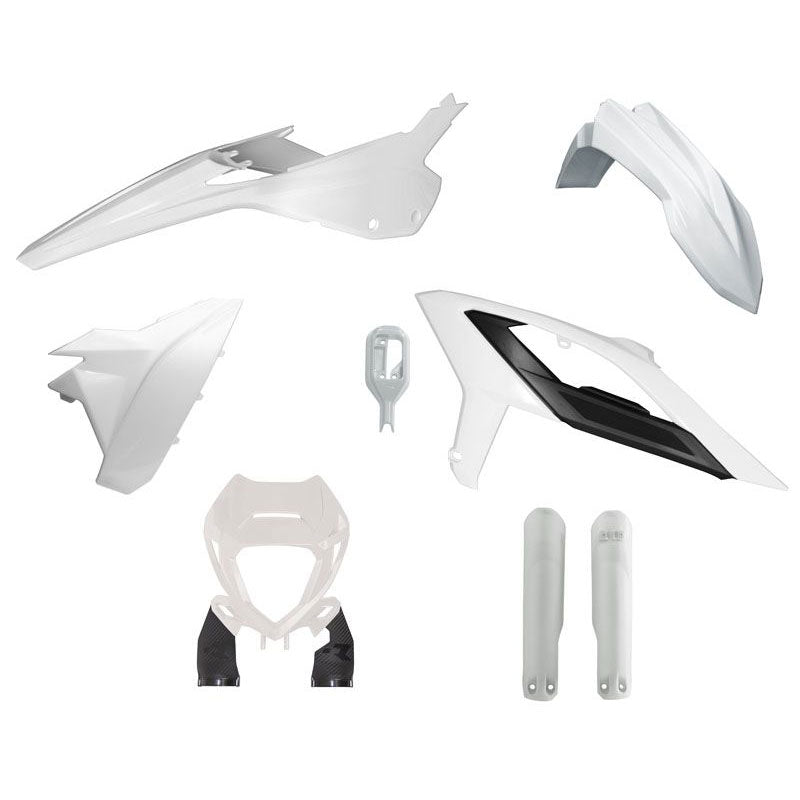 Beta RR 2023-2024 Plastic Kit - White - with Fork Protectors