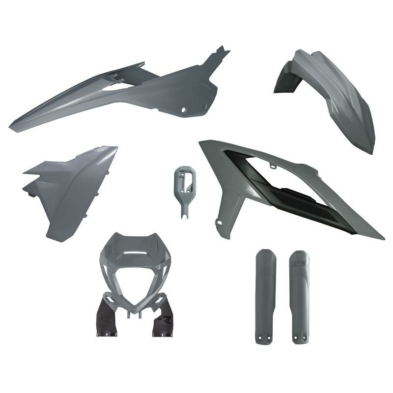 Beta RR 2023-2024 Plastic Kit - Grey - with Fork Protectors