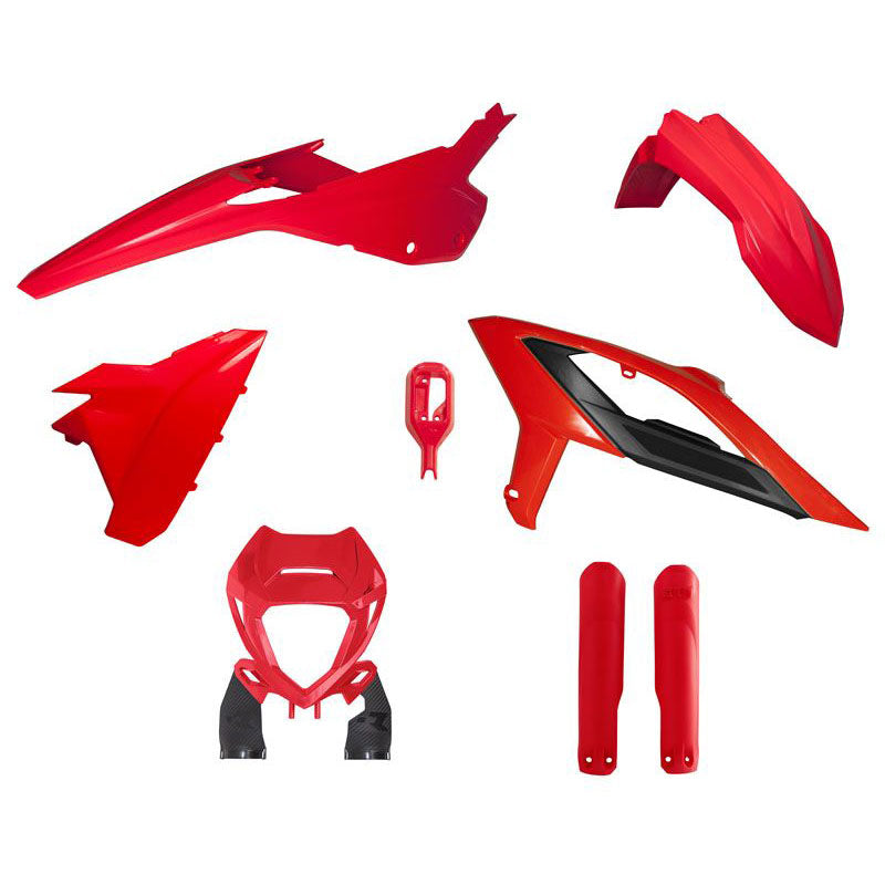 Beta RR 2023-2024 Plastic Kit - Red Black - with Fork Guards
