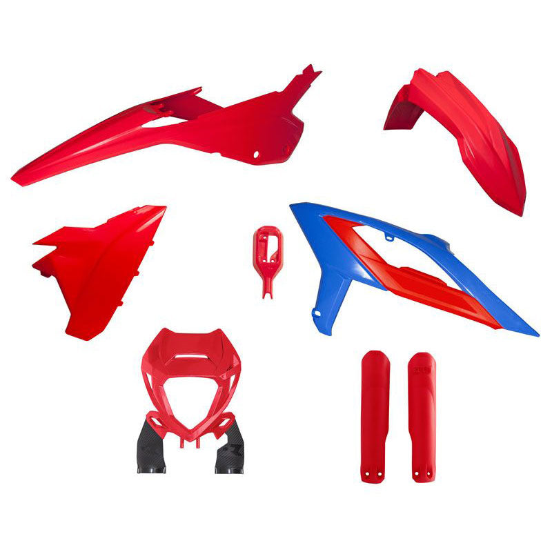 Beta RR 2023-2024 Plastic Kit - Red Blue - with Fork Guards