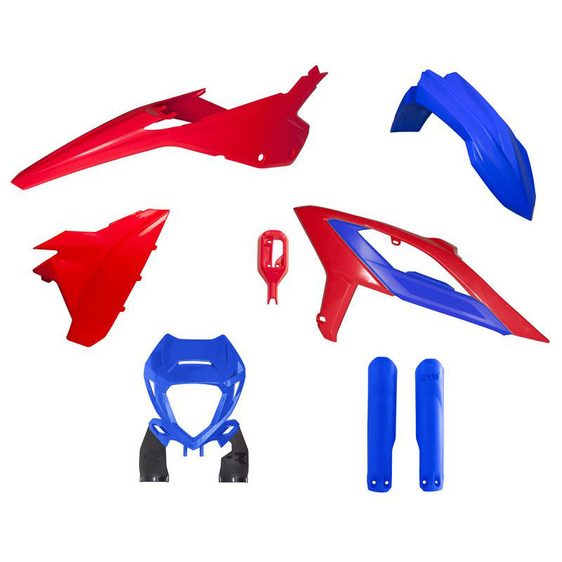 Beta RR 2023-2024 Plastic Kit - Blue Red - with Fork Guards