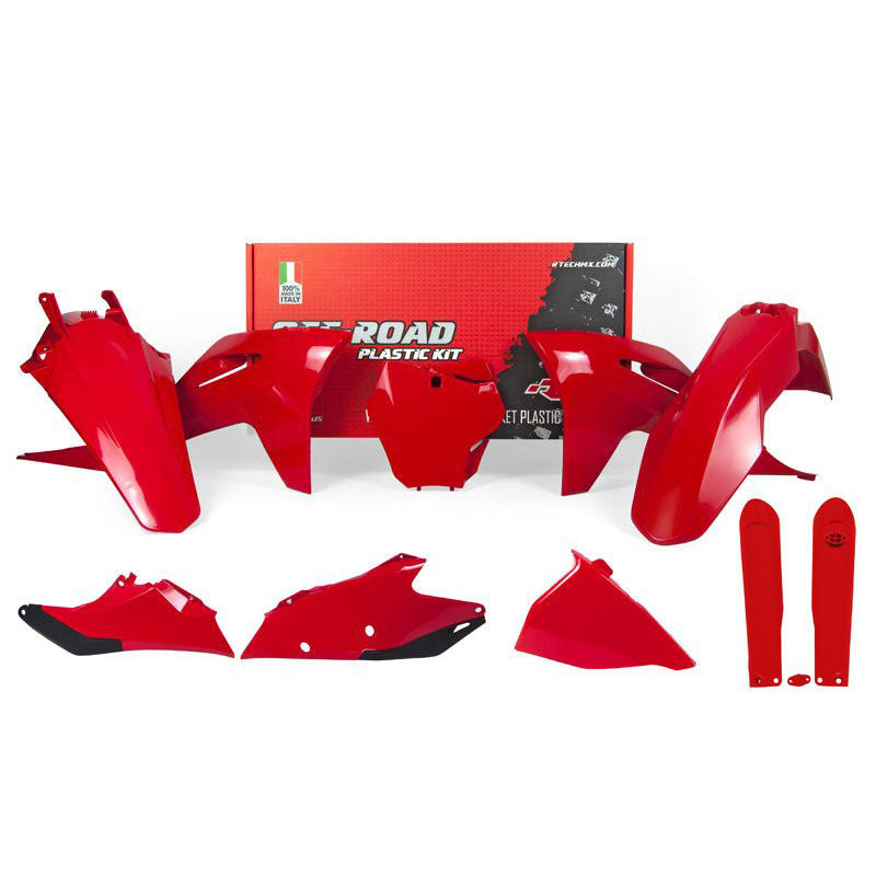 Gas Gas MC MCF 2021-2023 Plastic Kit - Red - with Fork Guards
