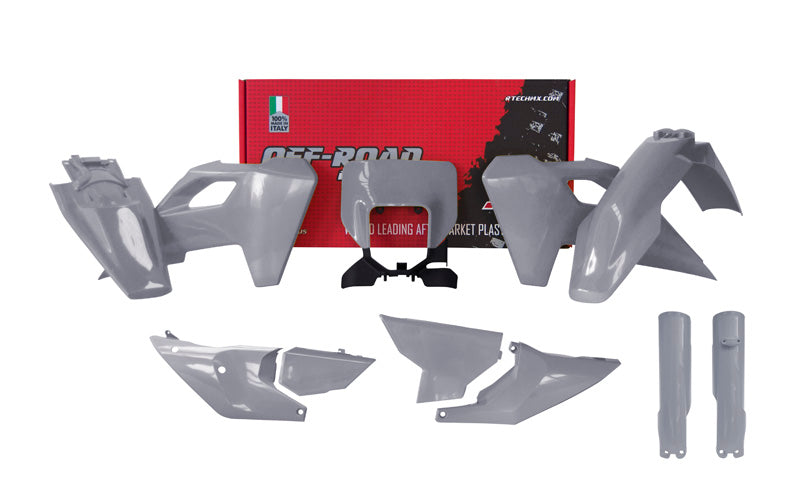 Husqvarna TE / FE 2024 Plastic Kit - Grey - with Fork Guards