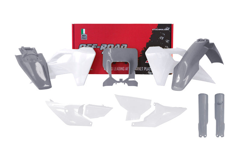 Kit plastiche Husqvarna TE / FE 2024 - Grigio Bianco - con parasteli