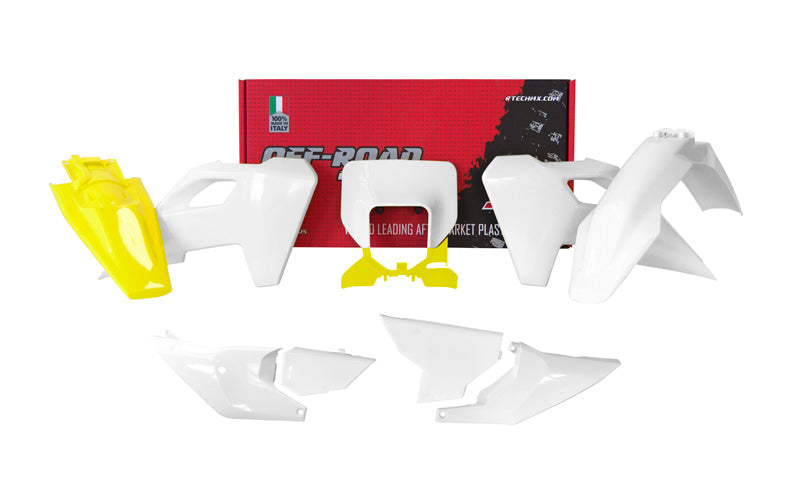 Kit plastiche Husqvarna TE / FE 2024 - Bianco Giallo
