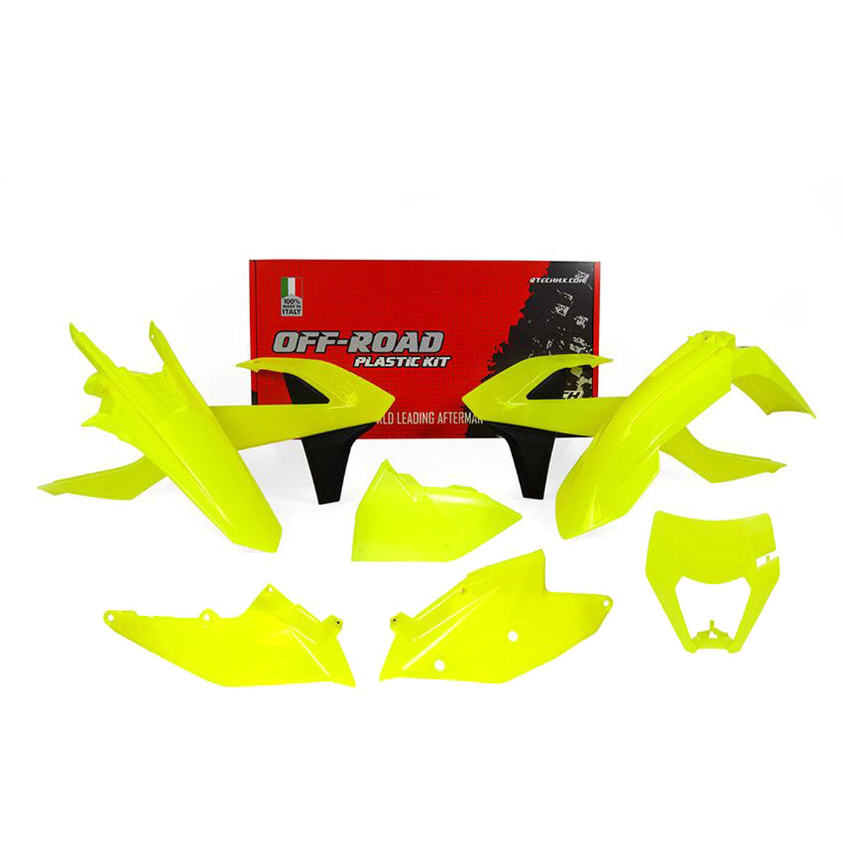 KTM EXC EXCF XC-W 2017-2019 plastic kit - Fluo Yellow