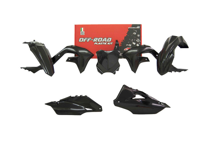Kit plastiche Kawasaki KXF 250 2021-2024 / KXF 450 2019-2023 - Nero