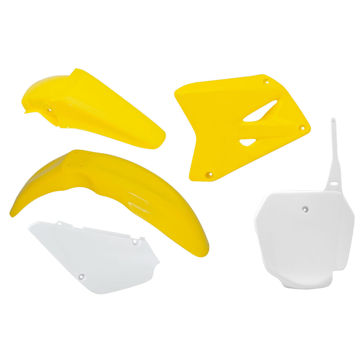 Plastic Kit Suzuki RM 85 2000-2018 - Yellow White