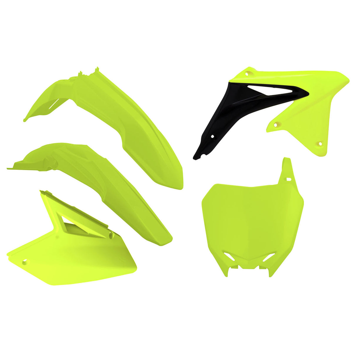 Plastic kit Suzuki RMZ 450 2008-2017 - Fluo Yellow