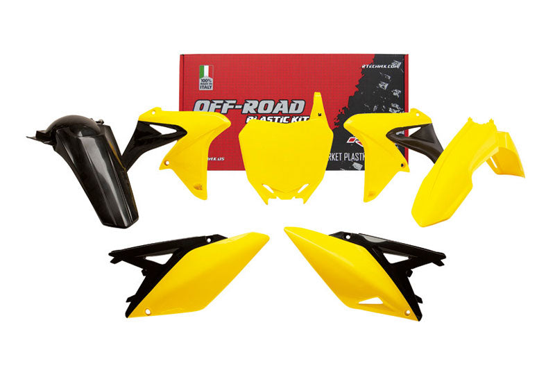 Plastic kit Suzuki RMZ 250 2010-2018 - Yellow Black OEM '16
