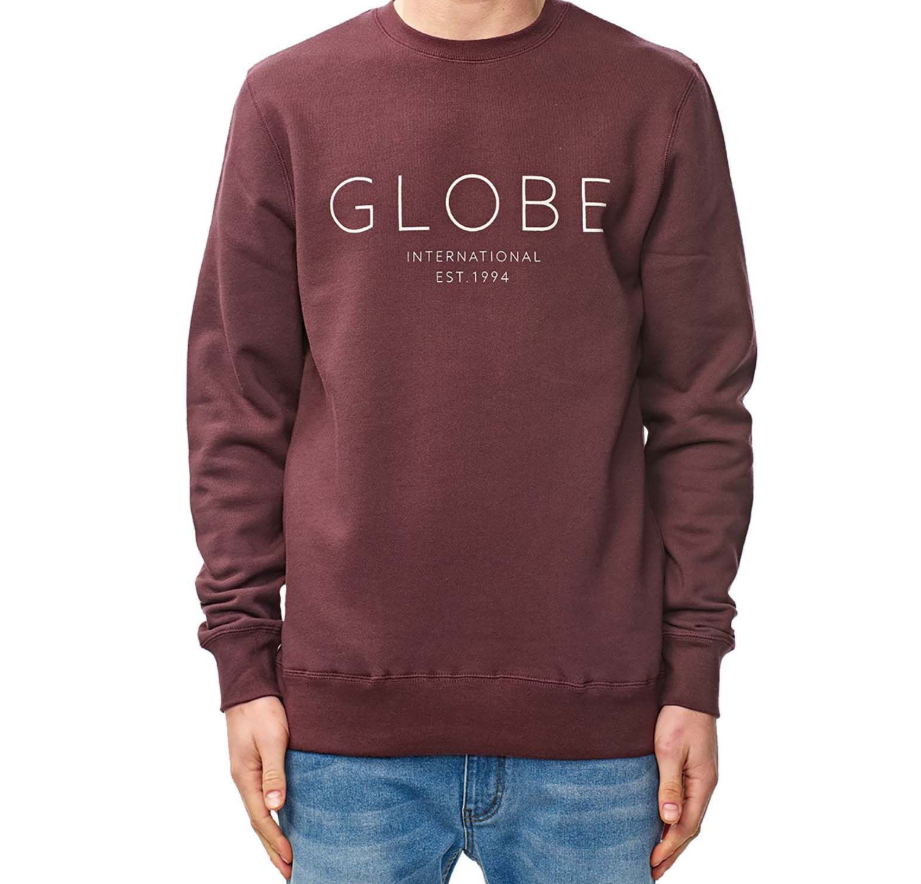 Globe Mod Crew IV Sweatshirt - Wine