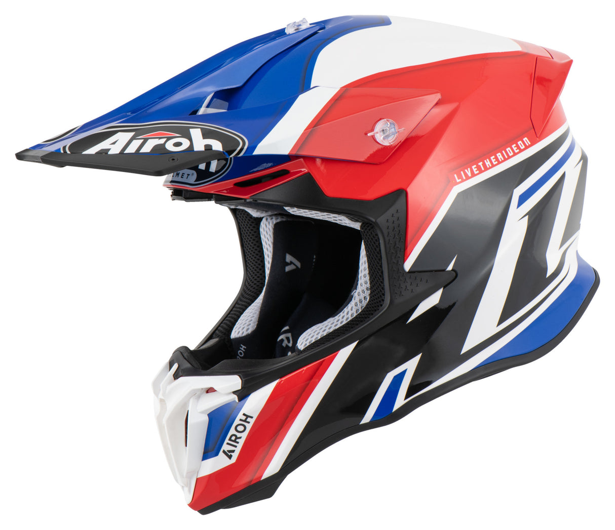 Airoh TWIST 2.0 SHAKEN Helmet - Blue Red