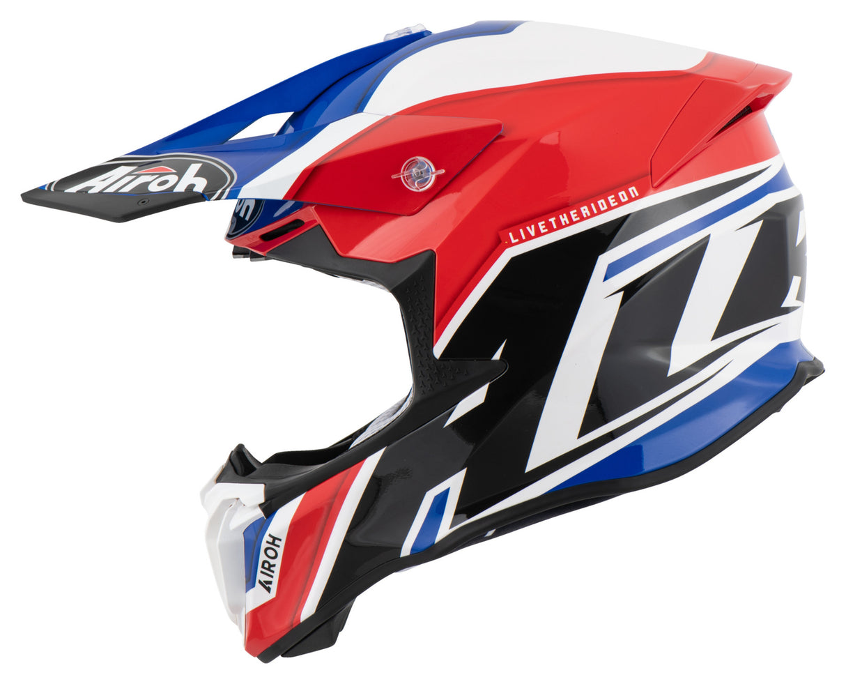 Airoh TWIST 2.0 SHAKEN Helmet - Blue Red
