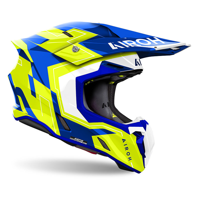 Casco Airoh TWIST 3 DIZZY - Blu Giallo