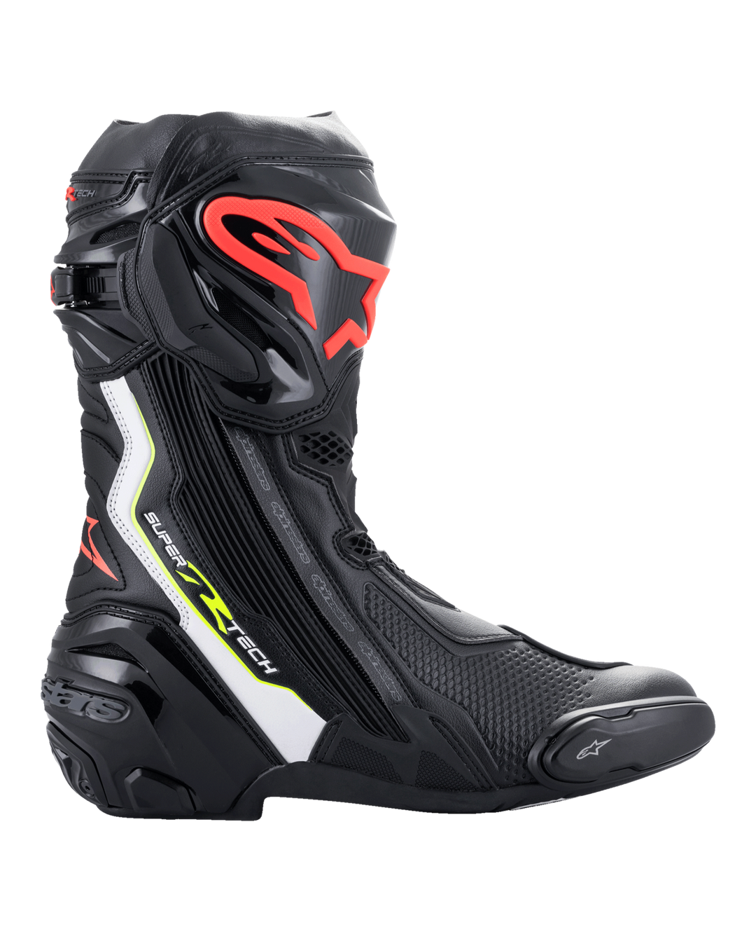 Stivali Alpinestars Supertech R - Nero Bianco Rosso