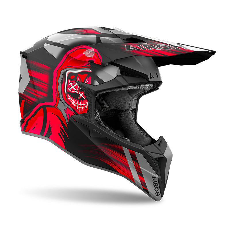 Casco Airoh WRAAAP CYBER - Rosso