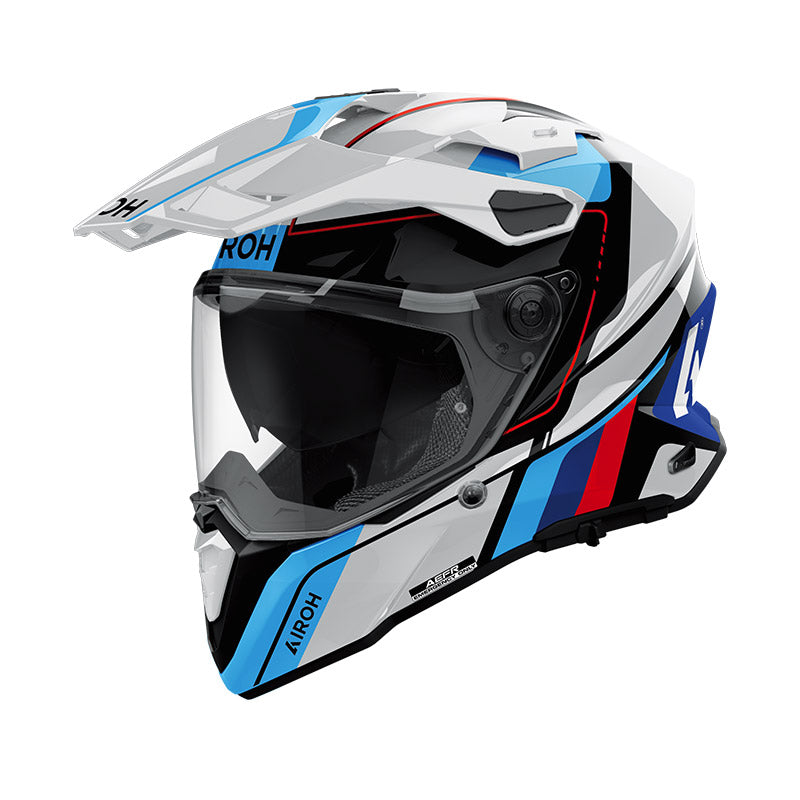 Casco Airoh COMMANDER 2 SKIP - Bianco Rosso Lucido