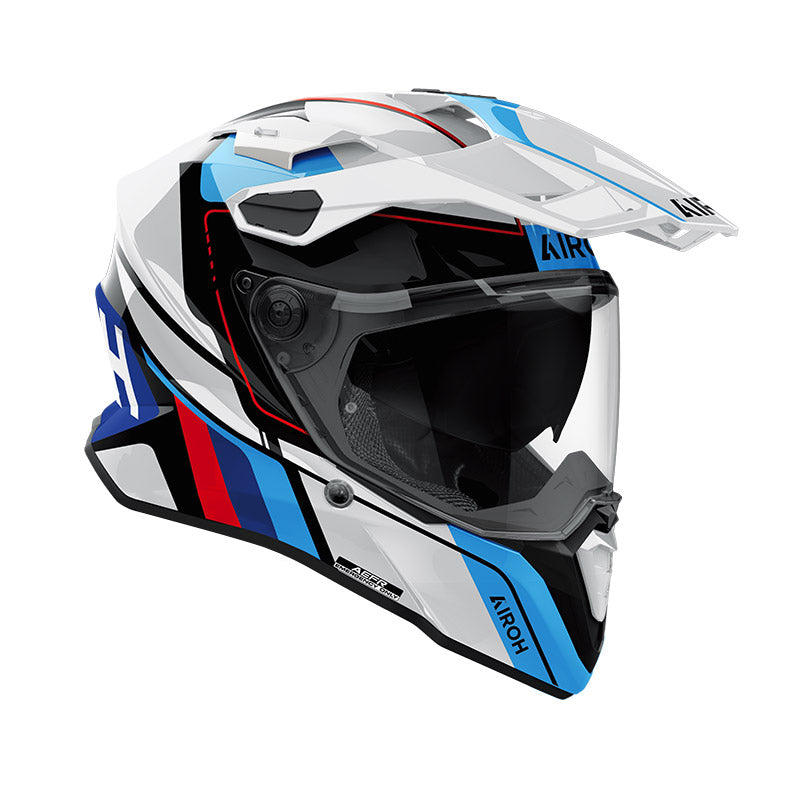 Casco Airoh COMMANDER 2 SKIP - Bianco Rosso Lucido