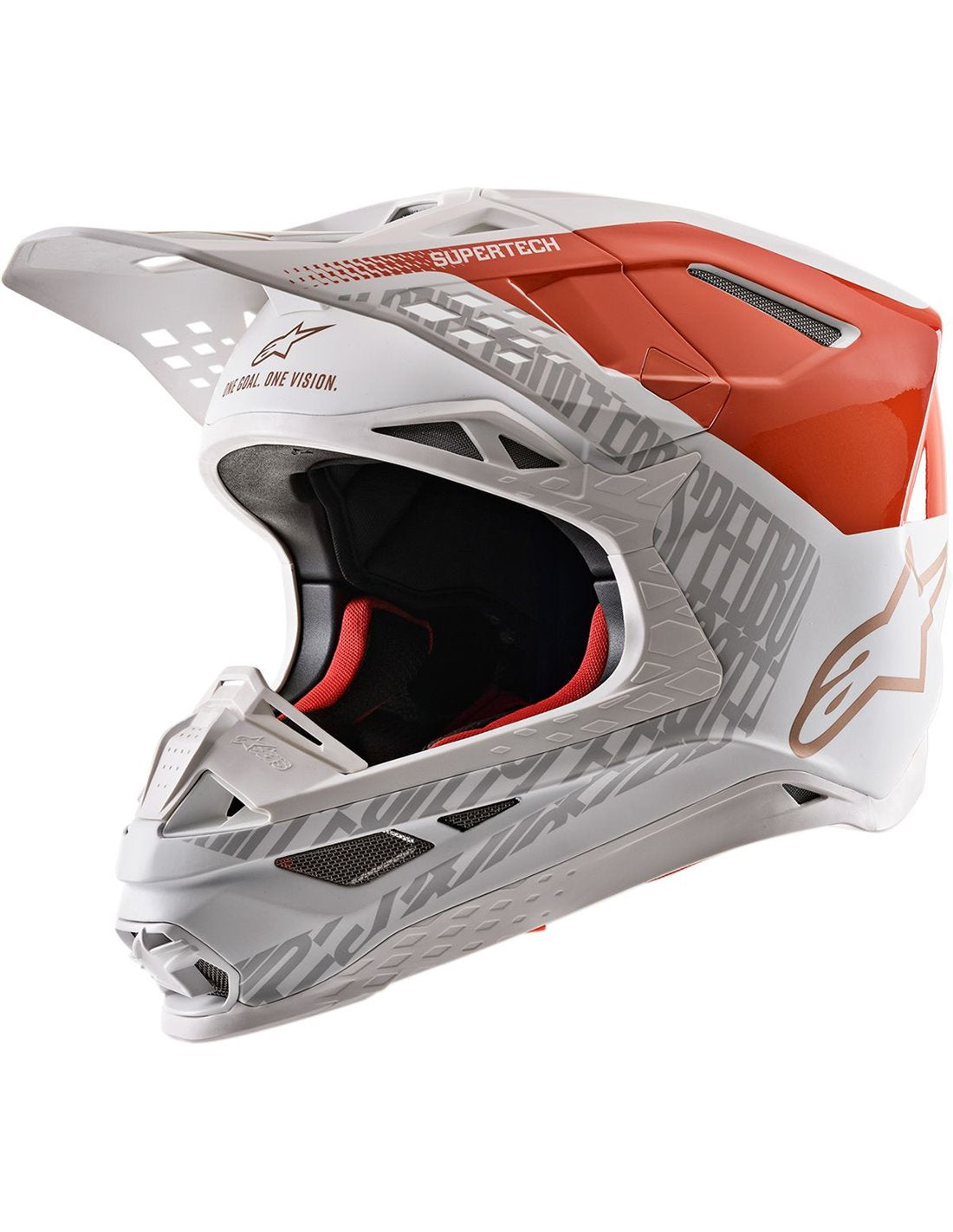 Casco Alpinestars S-M8 Triple - Arancio Bianco