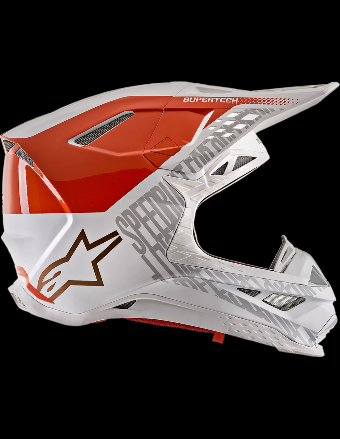 Casco Alpinestars S-M8 Triple - Arancio Bianco